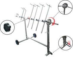 GYS 360-Grad Lackierständer 052611 Universell Einstellbar Fahrbar