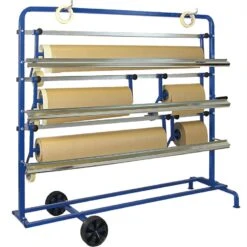 GYS Fahrbarer Papierständer Wagen Für 5 Rollen 057333 (30 Bis 120cm)