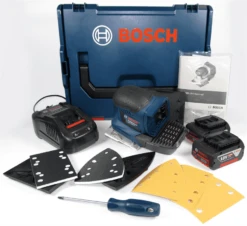 Bosch Akku Schwingschleifer GSS 18V-10 Mit 2 X 5,0 Ah Li-Ion Akku L-BOXX 06019D0201