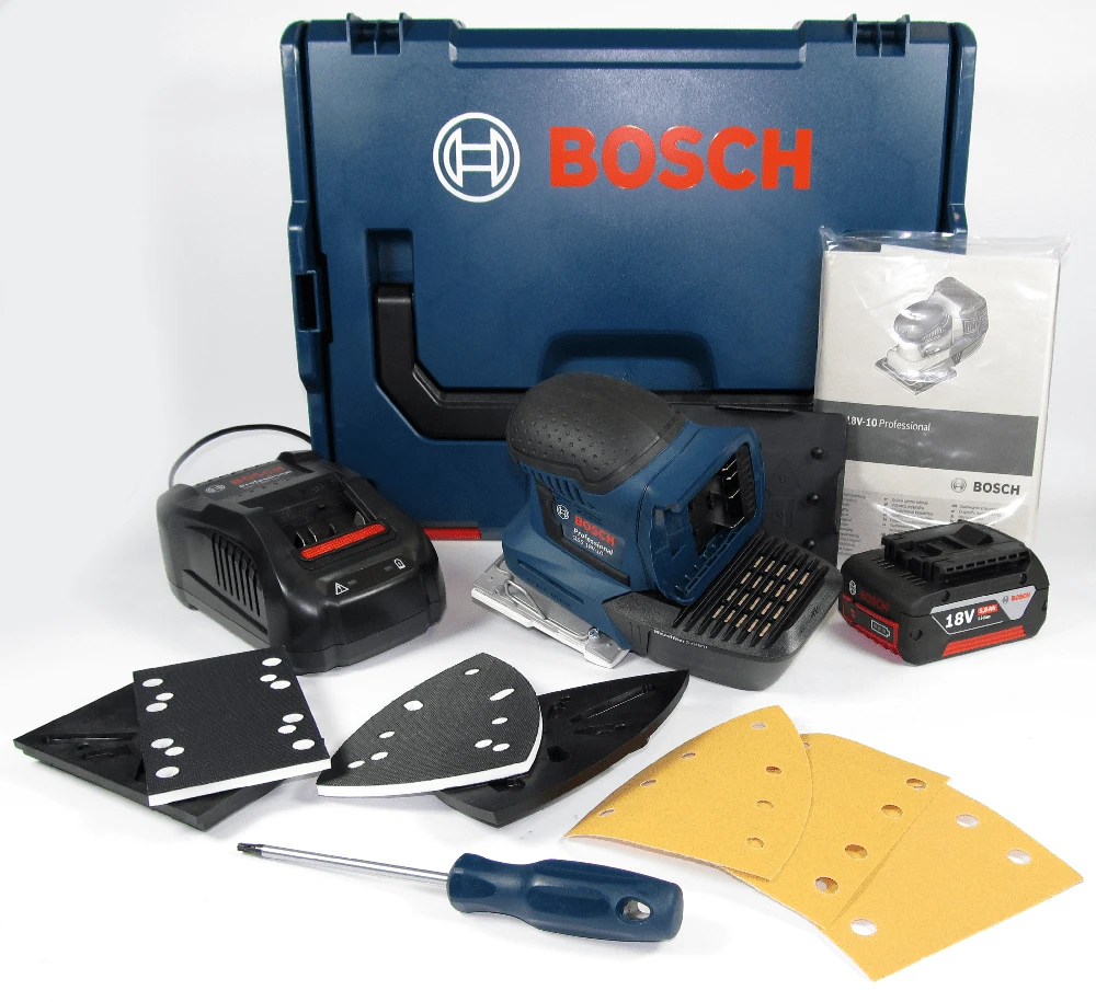 Bosch Akku Schwingschleifer GSS 18V-10 Mit 1 X 5,0 Ah Li-Ion Akku L-BOXX 06019D0201 3 Bosch Akku Schwingschleifer GSS 18V-10 Mit 1 X 5,0 Ah Li-Ion Akku L-BOXX 06019D0201