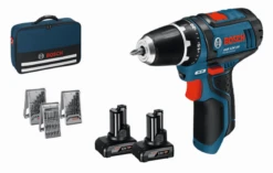Bosch Akku Bohrschrauber GSR 12V-15 Mit 2 X 4,0 Ah Li-Ion-Akku In Tasche Mit Zubehör 0615990HV1