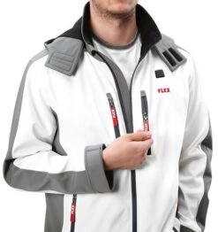 FLEX Akku Heizjacke Softshell TJ White Lady -Metastool Verkaufe 10HcnHBxphNui4b