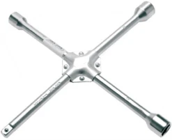 BGS Rad-Kreuzschlüssel | Für PKW | Vierkant | SW 17 X 19 X 21 X 12,5 Mm (1/2") – 1459