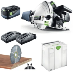 Festool Akku Tauchsäge TSC 55 Li 5,2 REB-Plus/XL 201391 Mit 2 Akkus Und Ladegerät