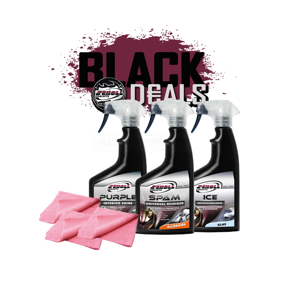 SCHOLL SPAM Universal & ICE Glasreiniger & PURPLE Vinylpflege & MicroPLUS Poliertuch - BF11042 3 SCHOLL SPAM Universal & ICE Glasreiniger & PURPLE Vinylpflege & MicroPLUS Poliertuch - BF11042