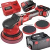FLEX Akku Exzenterpolierer XFE 15 150 18 EC 418.099 Poliermaschine 15mm Hub 2xTeller