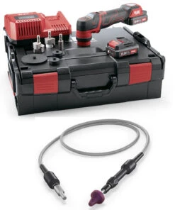 FLEX Akku Polierer Exzenterpolierer PXE 80 10.8 EC Set 418.102 Inkl. Flexible Welle 506.605