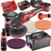 FLEX Profi AKKU Poliermaschine PE 150 18 EC P Set 461.229 Polierer Viel Zubehör