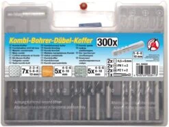 BGS DIY Kombi-Bohrer-Dübel-Satz | 300-tlg. – 50820 -Metastool Verkaufe 50820533bece26994e