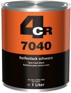 4CR Reifenlack Schwarz 1 L 7040