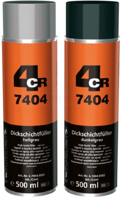 4CR Dickschichtfüller Spray 500 Ml Hell- Oder Dunkelgrau 7404