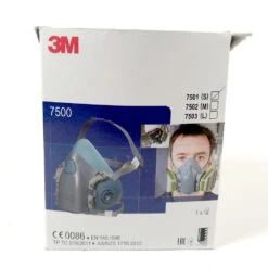 3M™ Lackiermaske Halbmaske Maskenkörper Serie 7500 A2 P3 Größe L 7503 - Ohne Filter - -Metastool Verkaufe 7501 gb