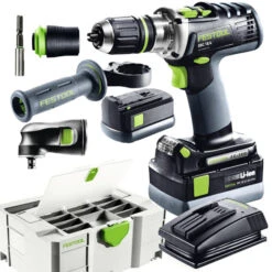 FESTOOL Akku Bohrschrauber QUADRIVE DRC 18/4 18-4 Li 5,2 Set 18V 5.2Ah