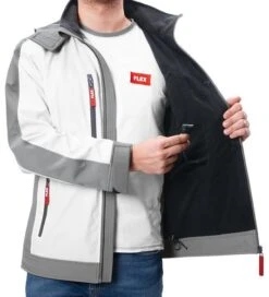 FLEX Akku Heizjacke Softshell TJ White Men -Metastool Verkaufe 9