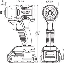 HAZET Mini Akku-Schlagschrauber-Satz 18 V 270 Nm Vierkant 12,5mm 1/2 Zoll 3-teilig 9212M-1 -Metastool Verkaufe 9212m 23skizzeY8uovJ08IwZpA