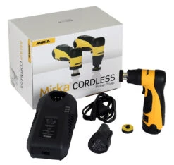 MIRKA Akku Blütenschleifer AOS B 130NV 32mm 10.8V 3mm Hub KIT2047WOMDE -Metastool Verkaufe Bl tenschleifer Inhalt 8991230311 l