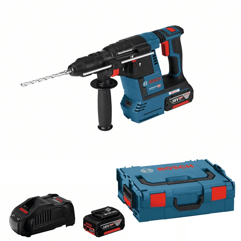 Bosch Akku Bohrhammer GBH 18V-26 F Mit SDS Plus Mit 2 X 5,0 Ah Li-Ion Akku L-BOXX 0611910007 3 Bosch Akku Bohrhammer GBH 18V-26 F Mit SDS Plus Mit 2 X 5,0 Ah Li-Ion Akku L-BOXX 0611910007