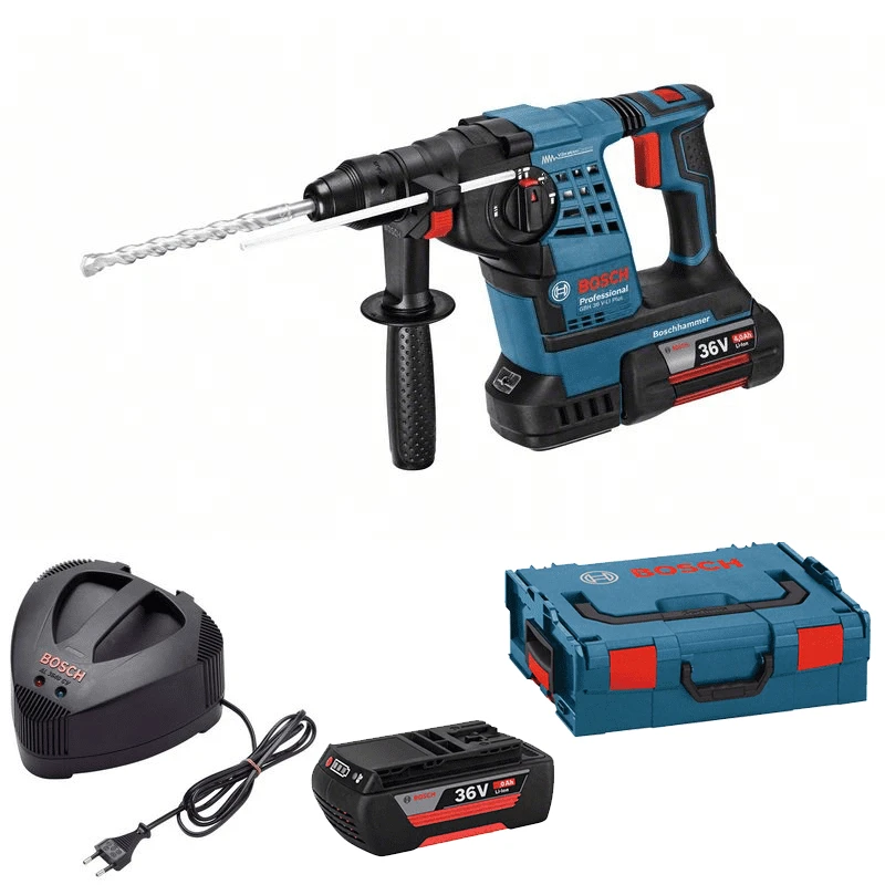 Bosch Akku Bohrhammer GBH 36 V-LI Plus Mit SDS-plus Mit 2 X 4,0 Ah Li-Ion Akku,L-BOXX 0611906002 3 Bosch Akku Bohrhammer GBH 36 V-LI Plus Mit SDS-plus Mit 2 X 4,0 Ah Li-Ion Akku,L-BOXX 0611906002