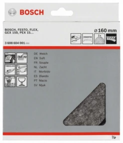 Bosch Polierfilz Für Exzenterschleifer Weich Klett 160 Mm 2er-Pack 3608604001 -Metastool Verkaufe IMG RD 224138 16