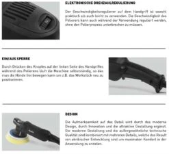 RUPES 150mm Exzenter Poliermaschine BIGFOOT LHR21ES BAS 21mm Hub -Metastool Verkaufe LHR21ESTD info2 1