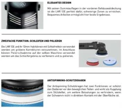 RUPES 125mm Exzenter Poliermaschine BIGFOOT LHR12E DLX Duetto Deluxe Kit -Metastool Verkaufe RUPES lhr12Eduetto info15a1d31adaee78