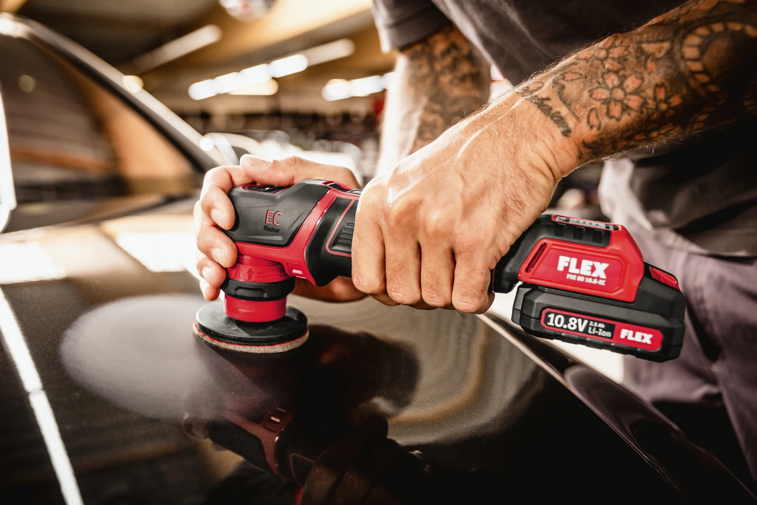 FLEX Akku Polierer Exzenterpolierer PXE 80 10.8 EC Set 418.102 30mm 80mm 16 FLEX Akku Polierer Exzenterpolierer PXE 80 10.8 EC Set 418.102 30mm 80mm – Bild 14