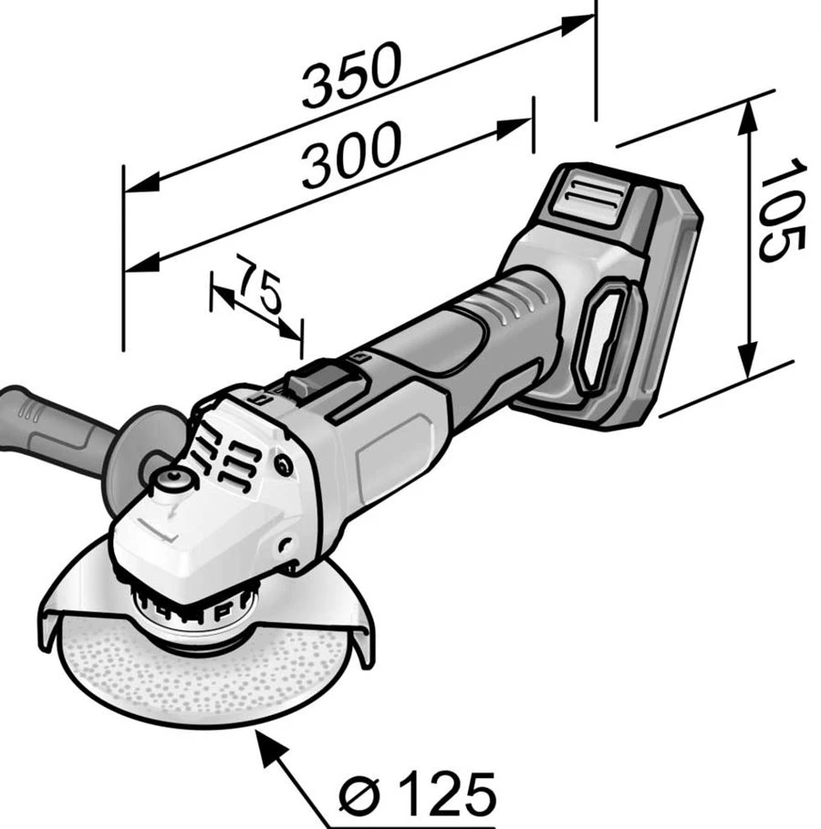 FLEX Akku Winkelschleifer 125mm L 125 18 EC 417.947 2x Akku LG L-BOXX 417.947 4 FLEX Akku Winkelschleifer 125mm L 125 18 EC 417.947 2x Akku LG L-BOXX 417.947 – Bild 2
