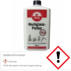 ROTWEISS Hochglanzpolitur 1000 Ml Flasche 4000 Politur Hochglanz