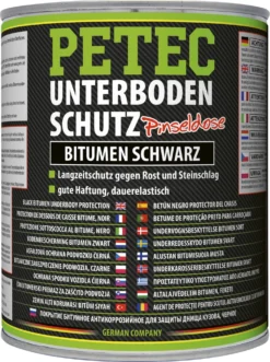 PETEC Unterbodenschutz Bitumen Pinseldose Schwarz 1.000ml - 73100
