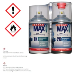 KWASNY SprayMax Scheinwerfer Reparatur Set 250ml 1K Primer 250ml 2K Klarlack 684099