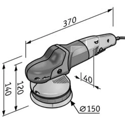 FLEX Exzenterpolierer XFE 7 15 150 Poliermaschine 418.080 + 1x Stützteller 15mm Hub -Metastool Verkaufe xfe scale 1